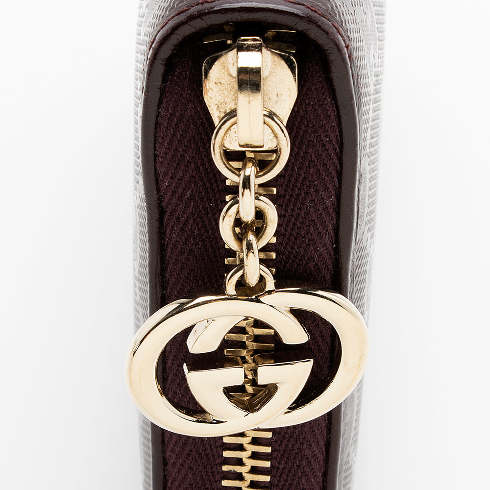Gucci GG Imprime Interlocking G Zip Around Wallet (SHF-20127)