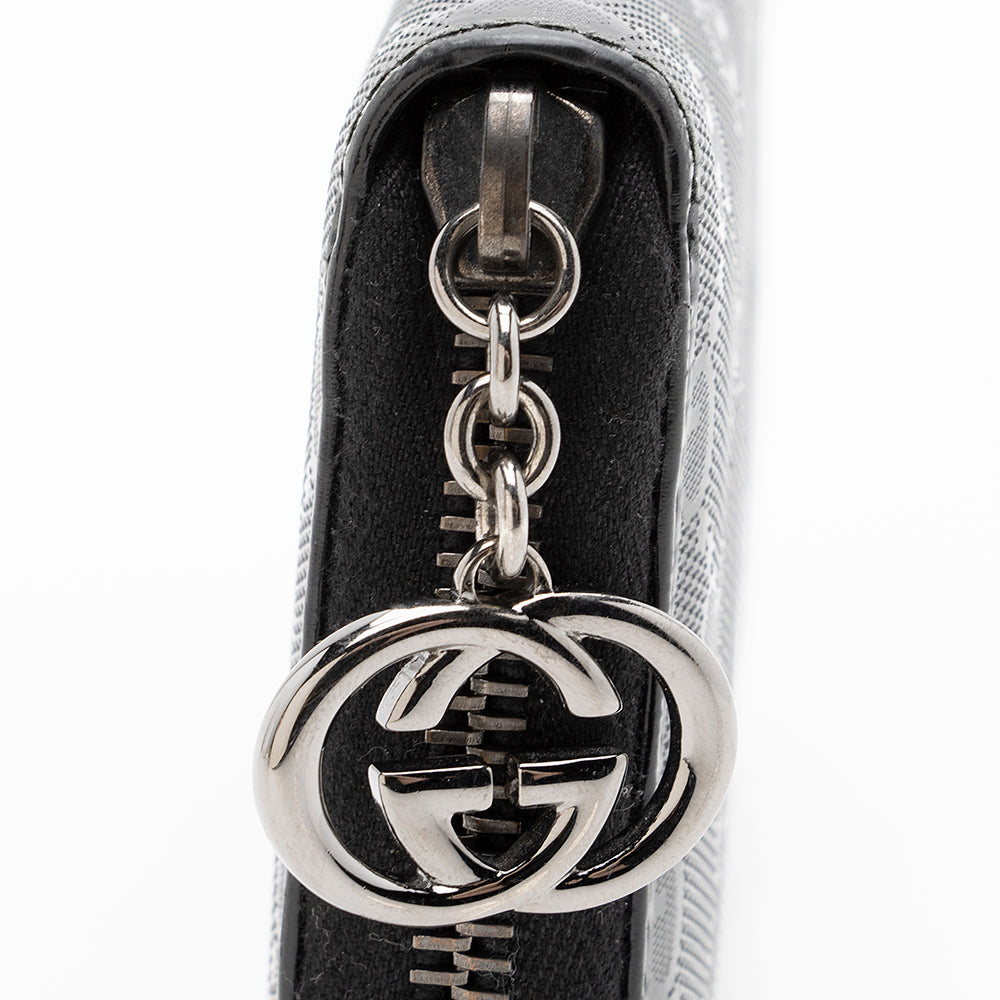 Gucci GG Imprime Zip Organizer Wallet (SHF-19015)