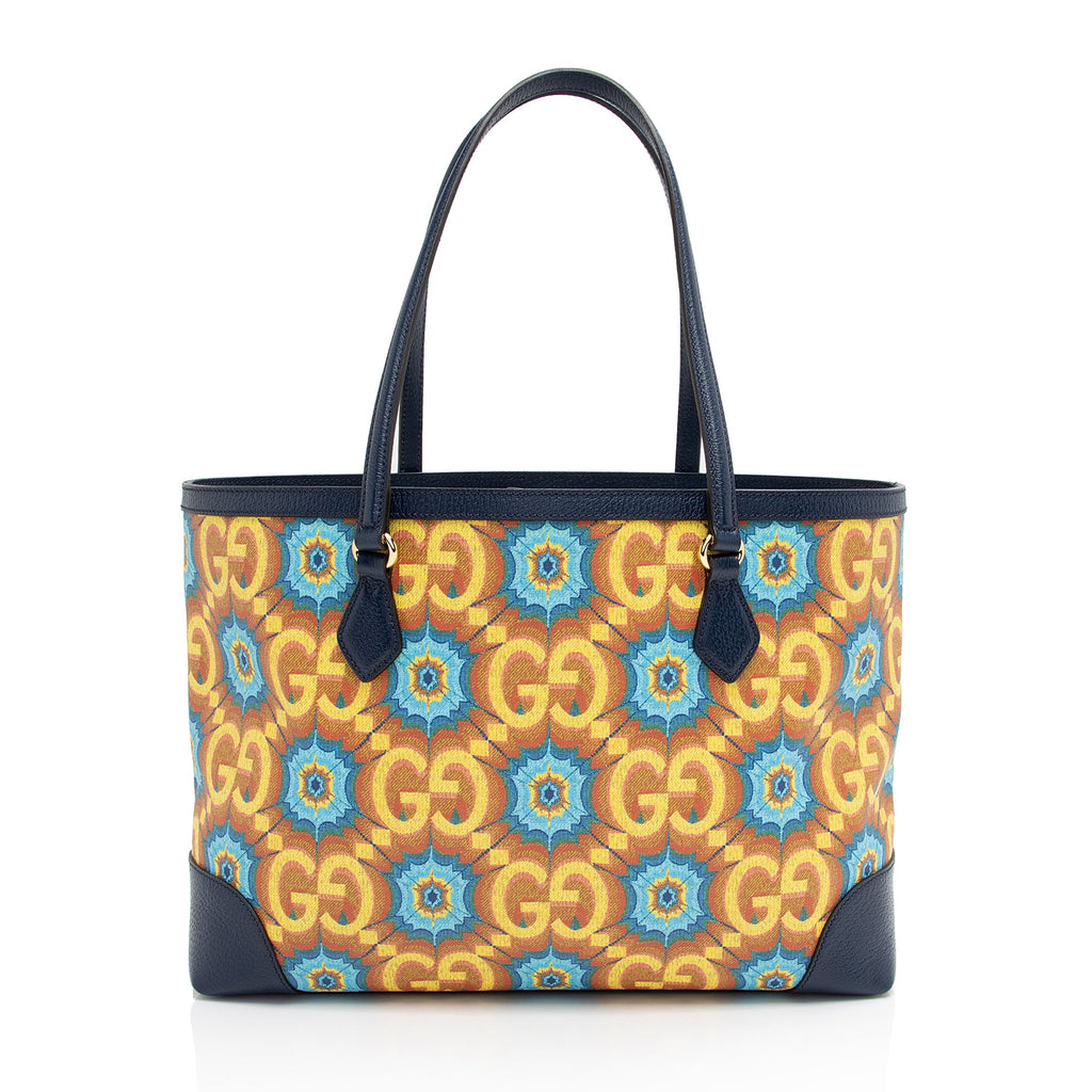 Gucci GG Kaleidoscope Canvas 100th Anniversary Medium Tote (SHF-vURevc)