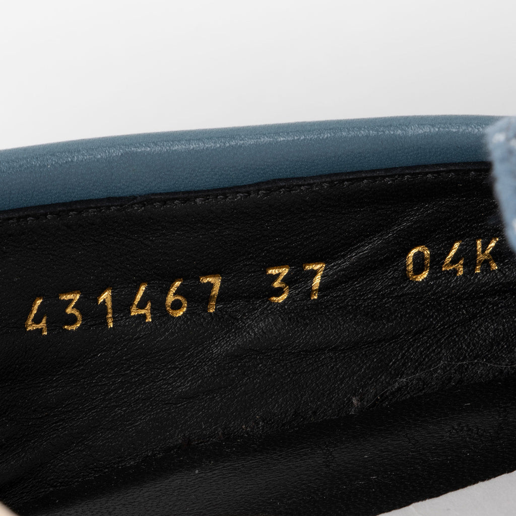 Gucci GG Canvas Horsebit Jordaan Loafers - Size 7 / 37 (SHF-WX1aiF)