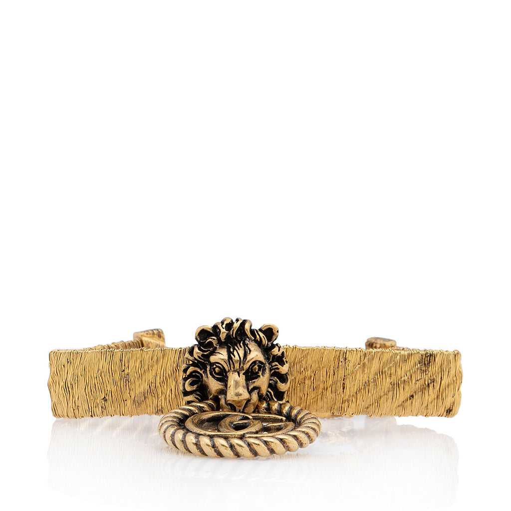 Gucci GG Lion Head Bracelet