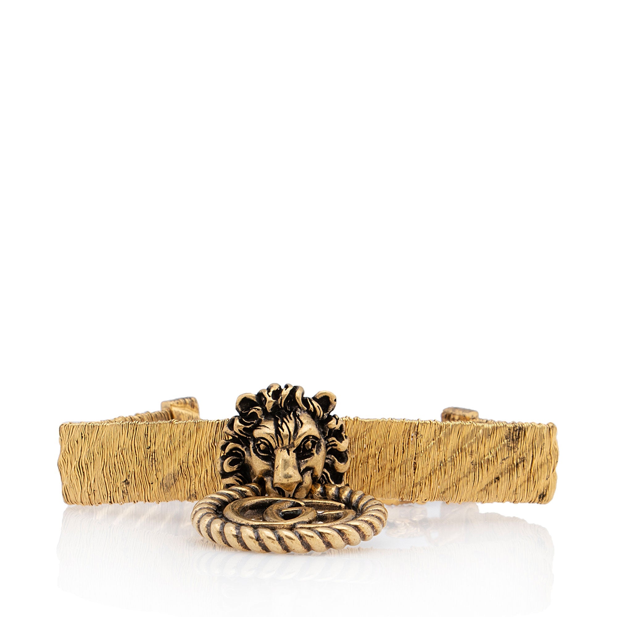 Gucci GG Lion Head Bracelet