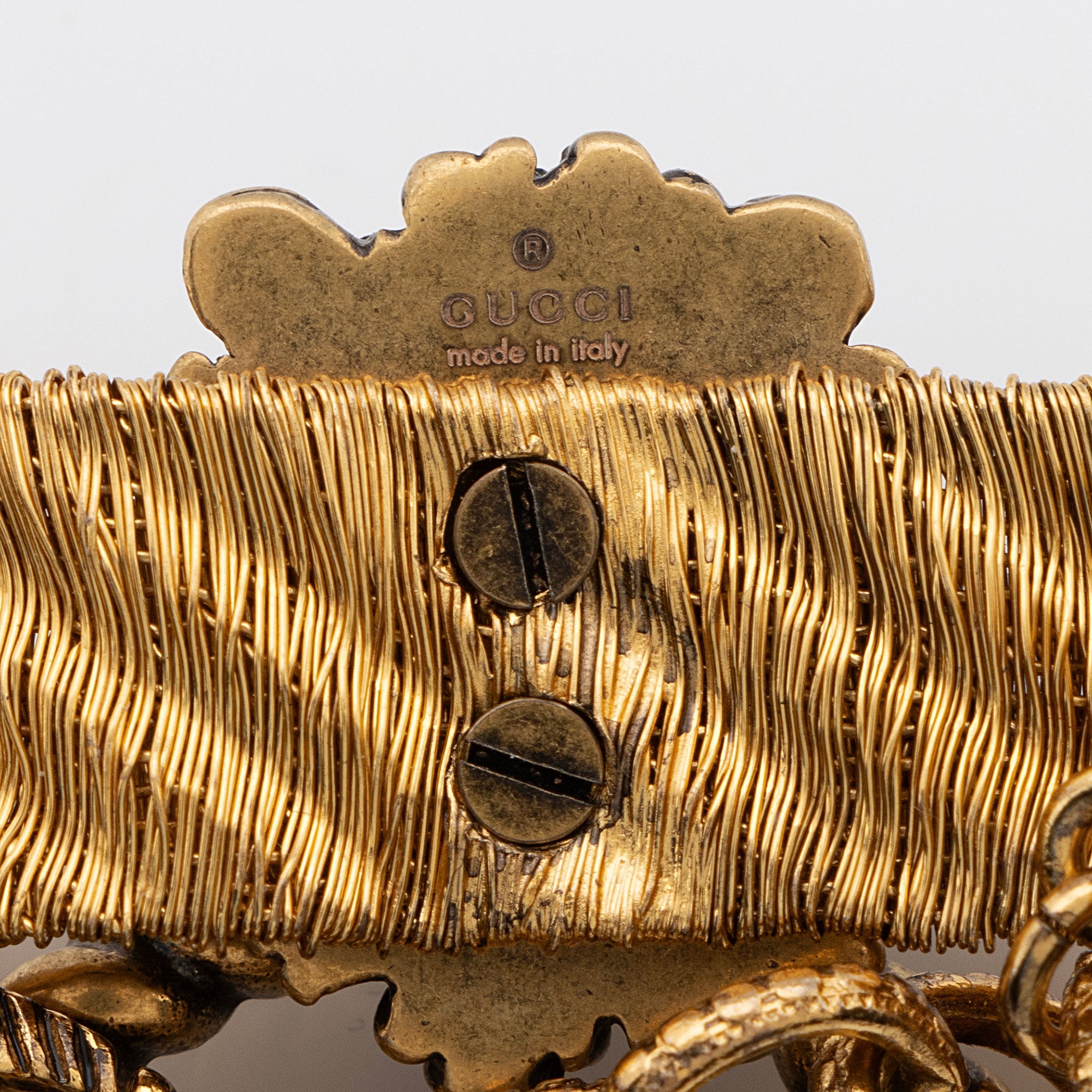Gucci GG Lion Head Bracelet