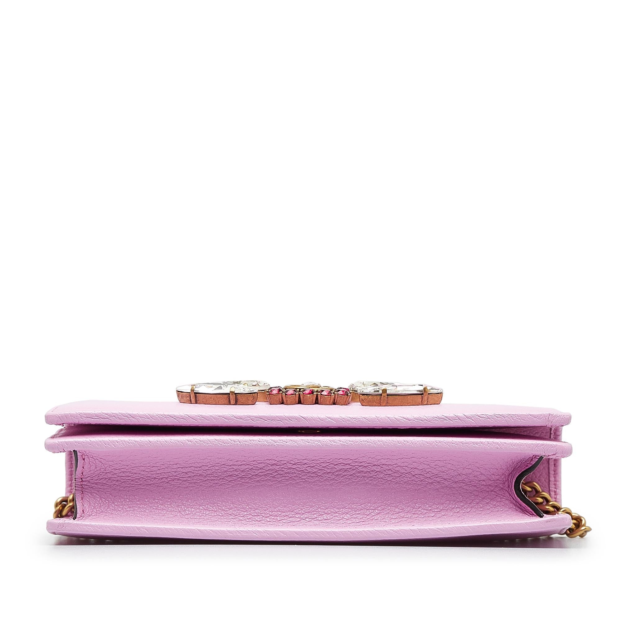 Gucci GG Marmont Embellished Wallet On Chain (SHG-Zjq602)