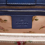 Gucci GG Marmont Flora Denim Satchel (SHG-dKHQjj)