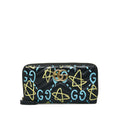 Gucci GG Marmont Ghost Leather Zip Around Wallet (SHG-d6GYxJ)