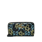 Gucci GG Marmont Ghost Leather Zip Around Wallet (SHG-d6GYxJ)