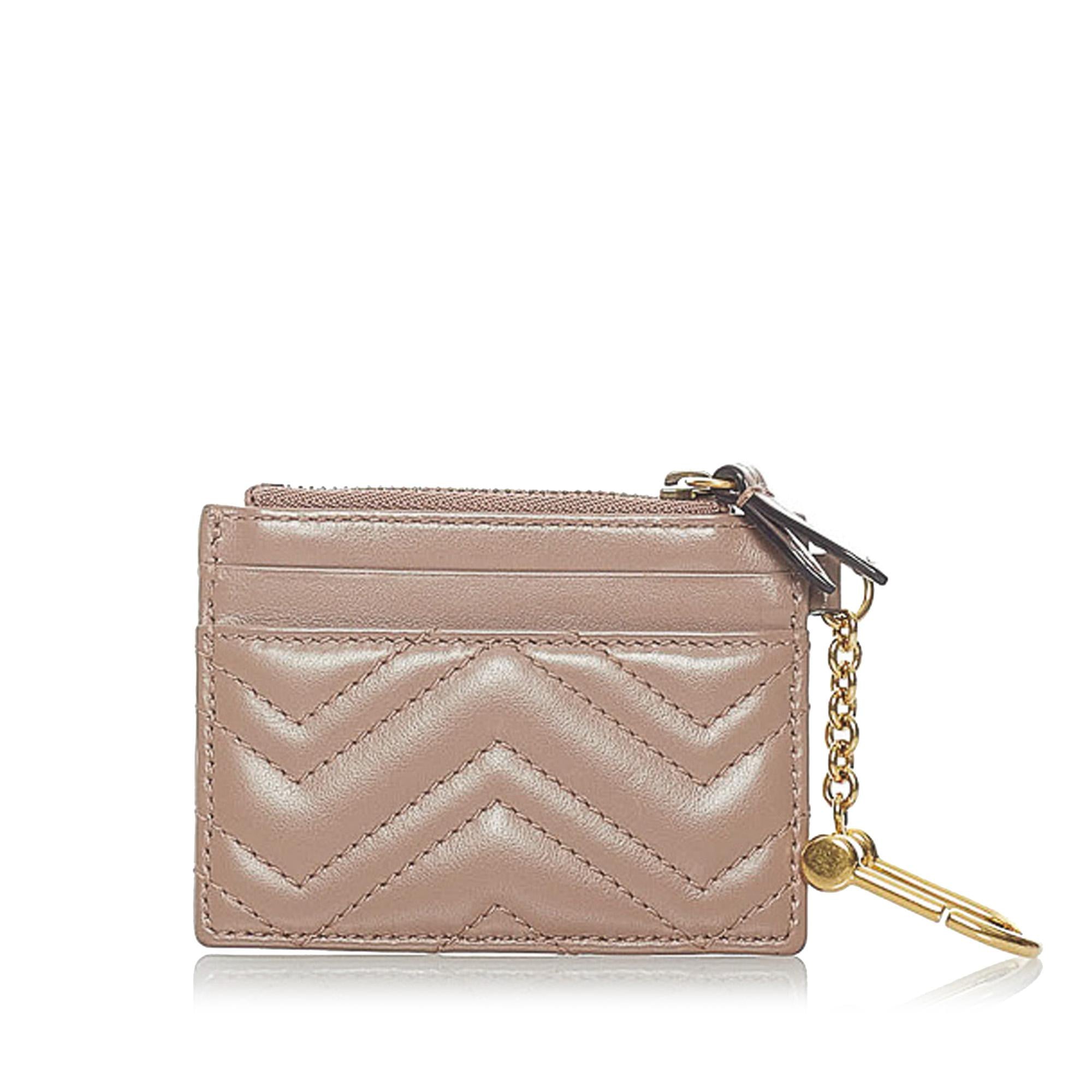 Gucci GG Marmont Keychain Wallet Leather Coin Pouch (SHG-32383)