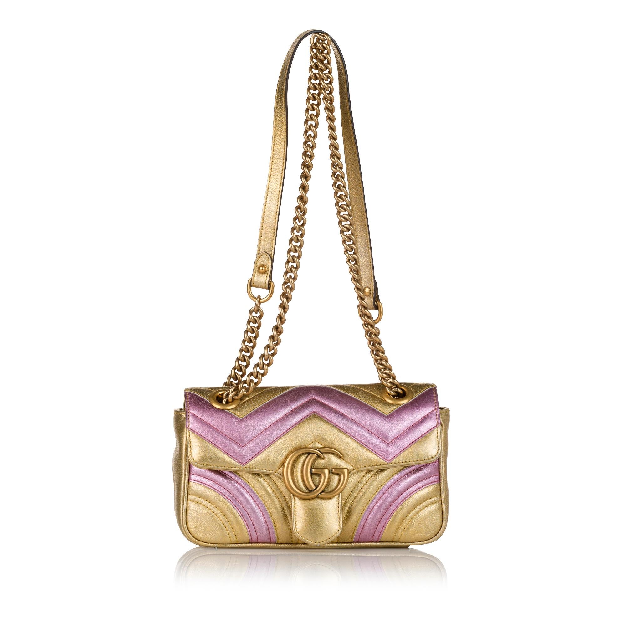 Gucci GG Marmont Leather Crossbody Bag (SHG-34107)
