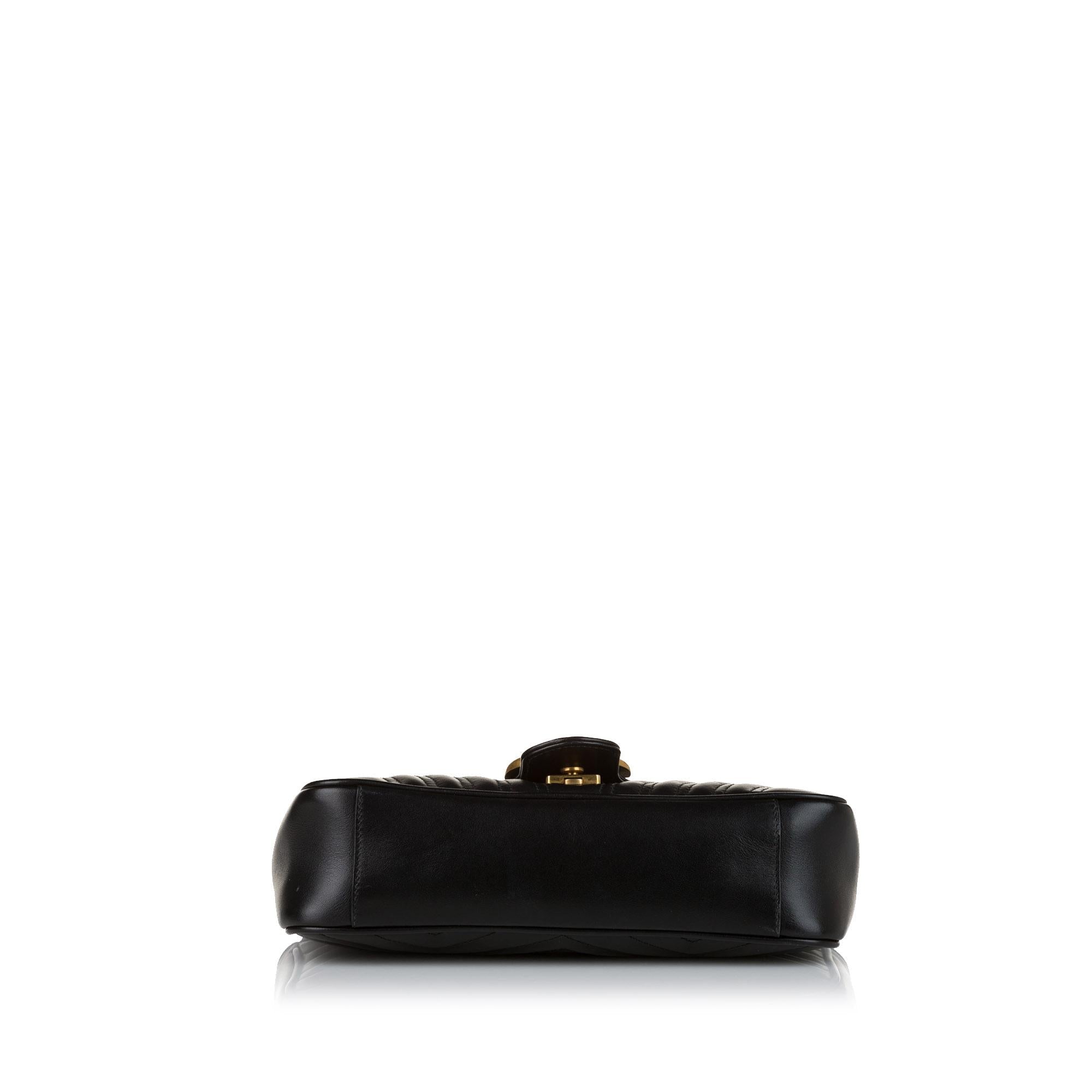 Gucci GG Marmont Leather Crossbody Bag (SHG-34601)