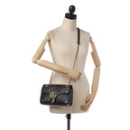 Gucci GG Marmont Leather Crossbody Bag (SHG-34601)