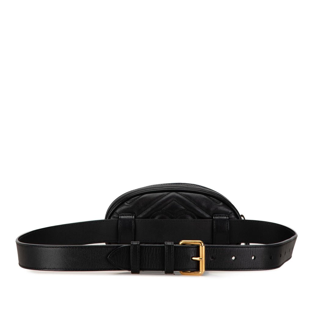 Gucci GG Marmont Leather Matelasse Belt Bag