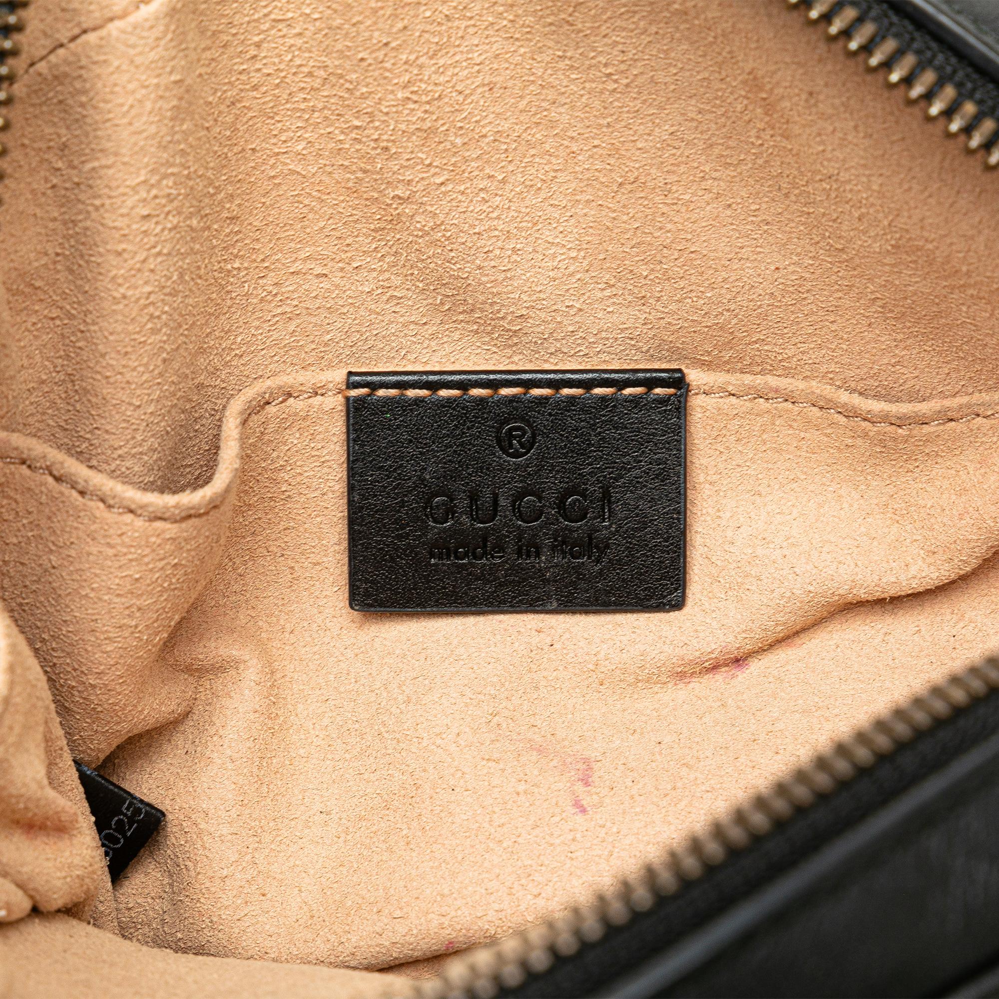 Gucci GG Marmont Leather Matelasse Belt Bag