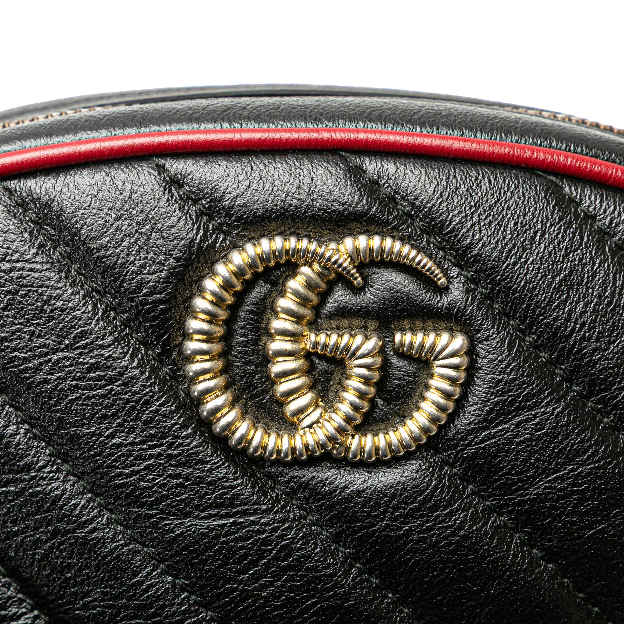 Gucci GG Marmont Leather Matelasse Torchon Belt Bag