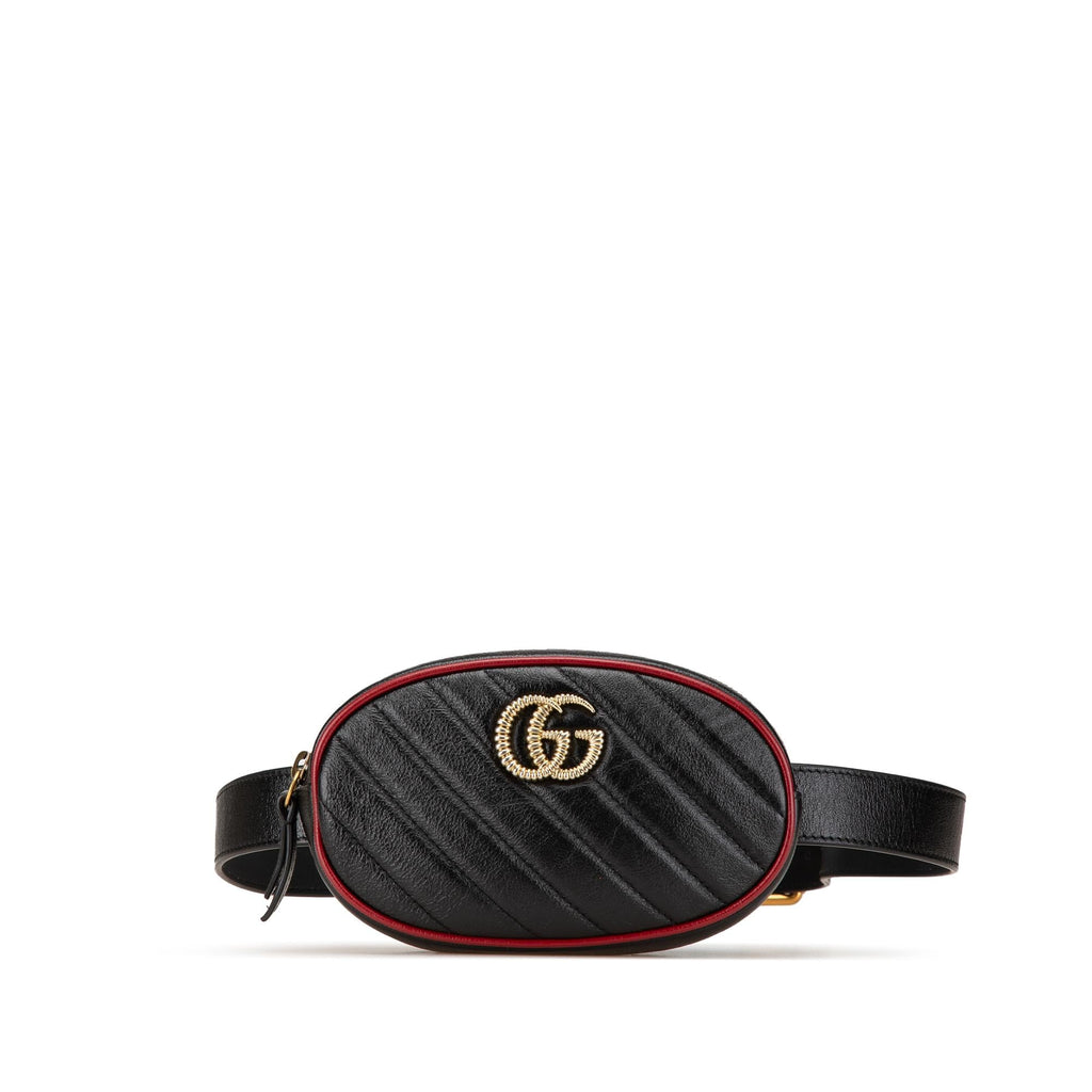 Gucci GG Marmont Leather Matelasse Torchon Belt Bag