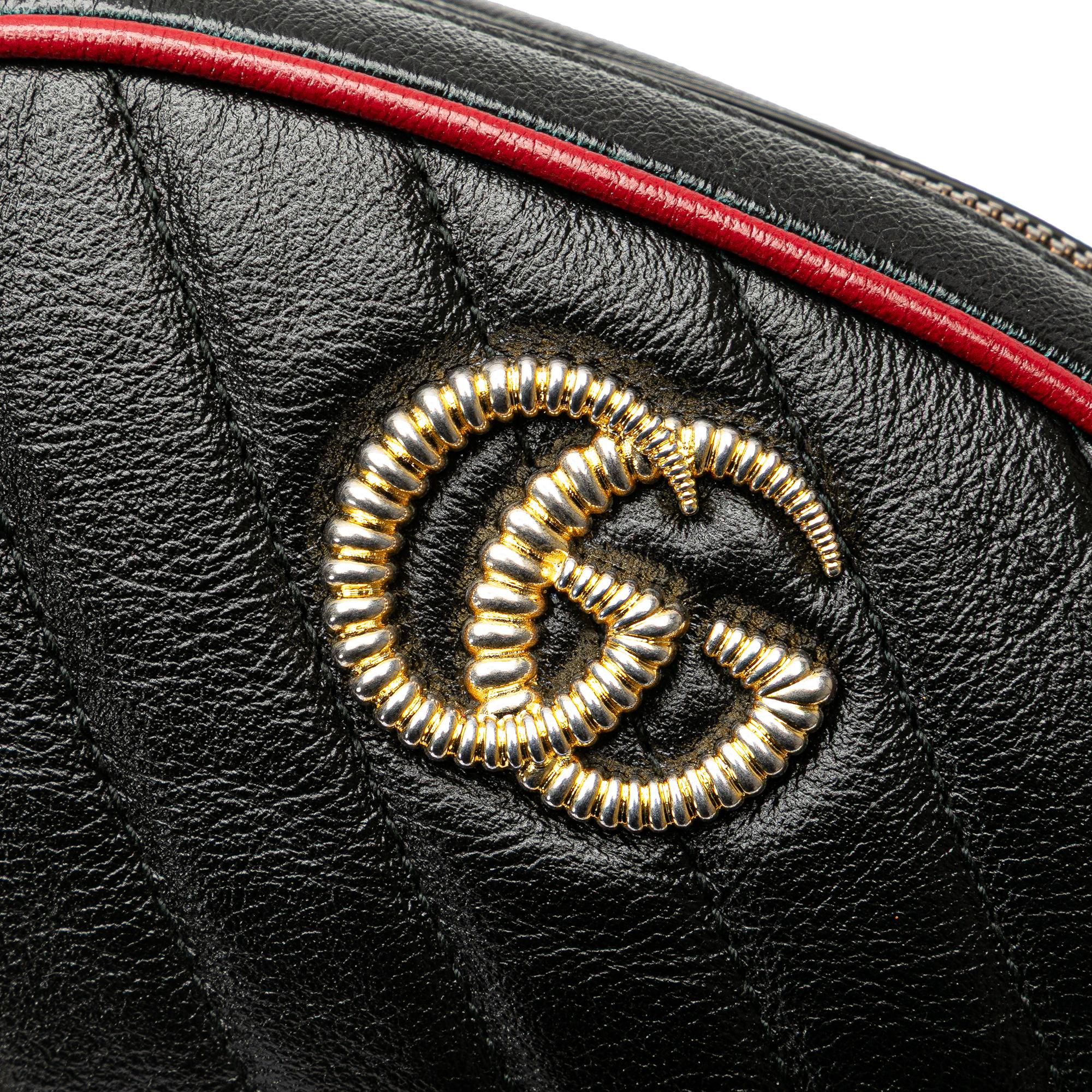 Gucci GG Marmont Leather Matelasse Torchon Belt Bag