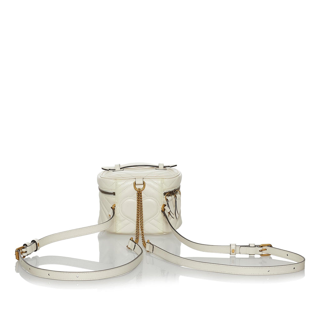 Gucci GG Marmont Leather Round Backpack (SHG-28597)