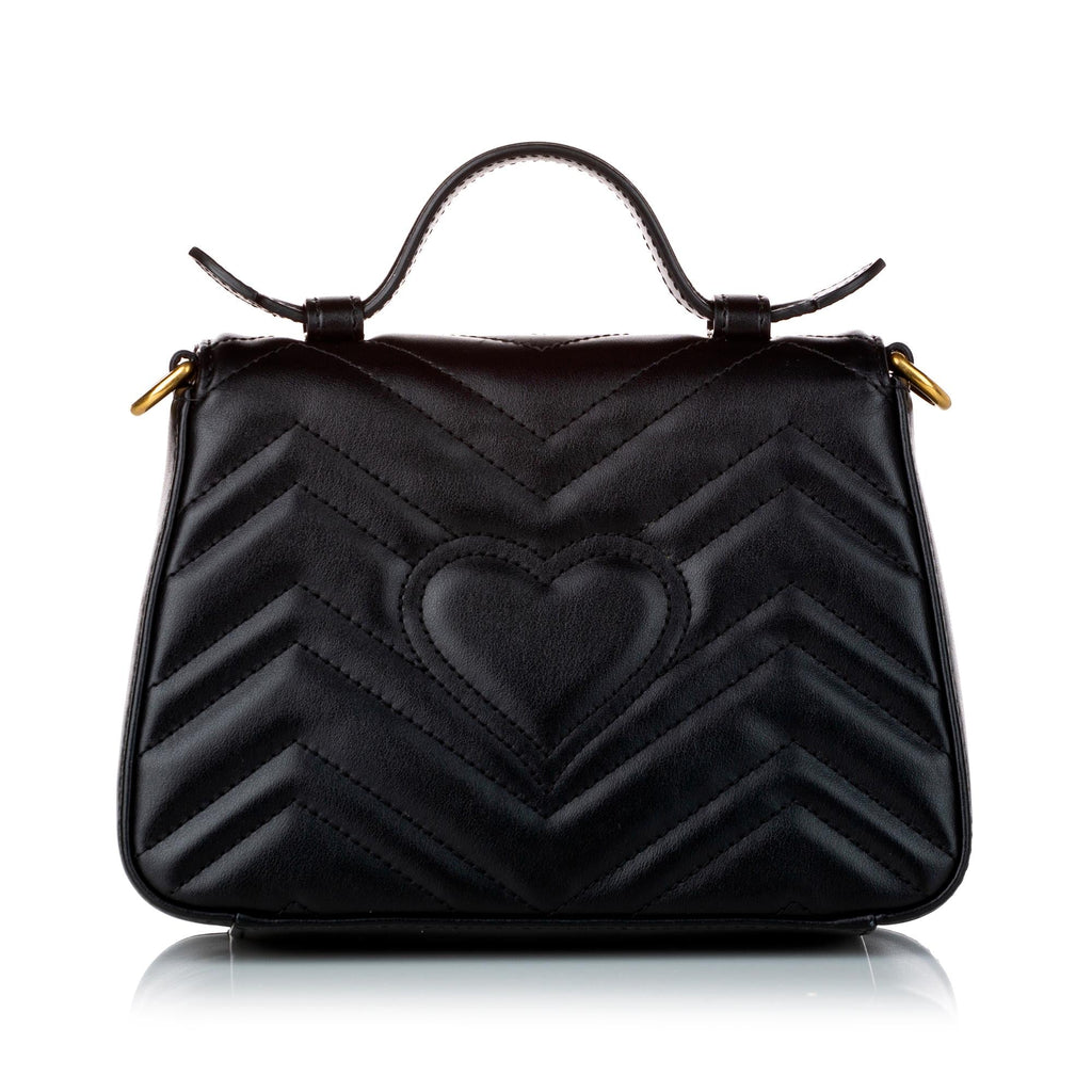 Gucci GG Marmont Leather Satchel (SHG-30460)