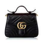Gucci GG Marmont Leather Satchel (SHG-30460)