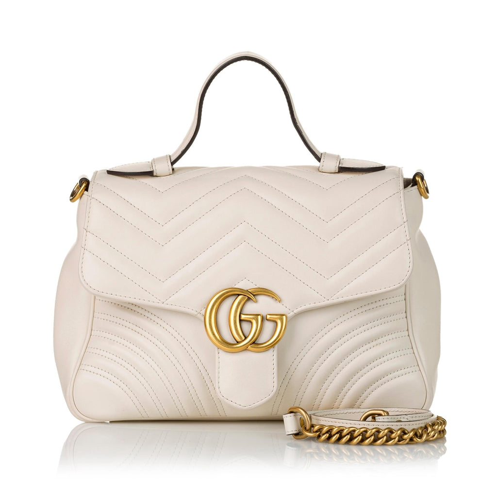Gucci GG Marmont Leather Satchel (SHG-32596)