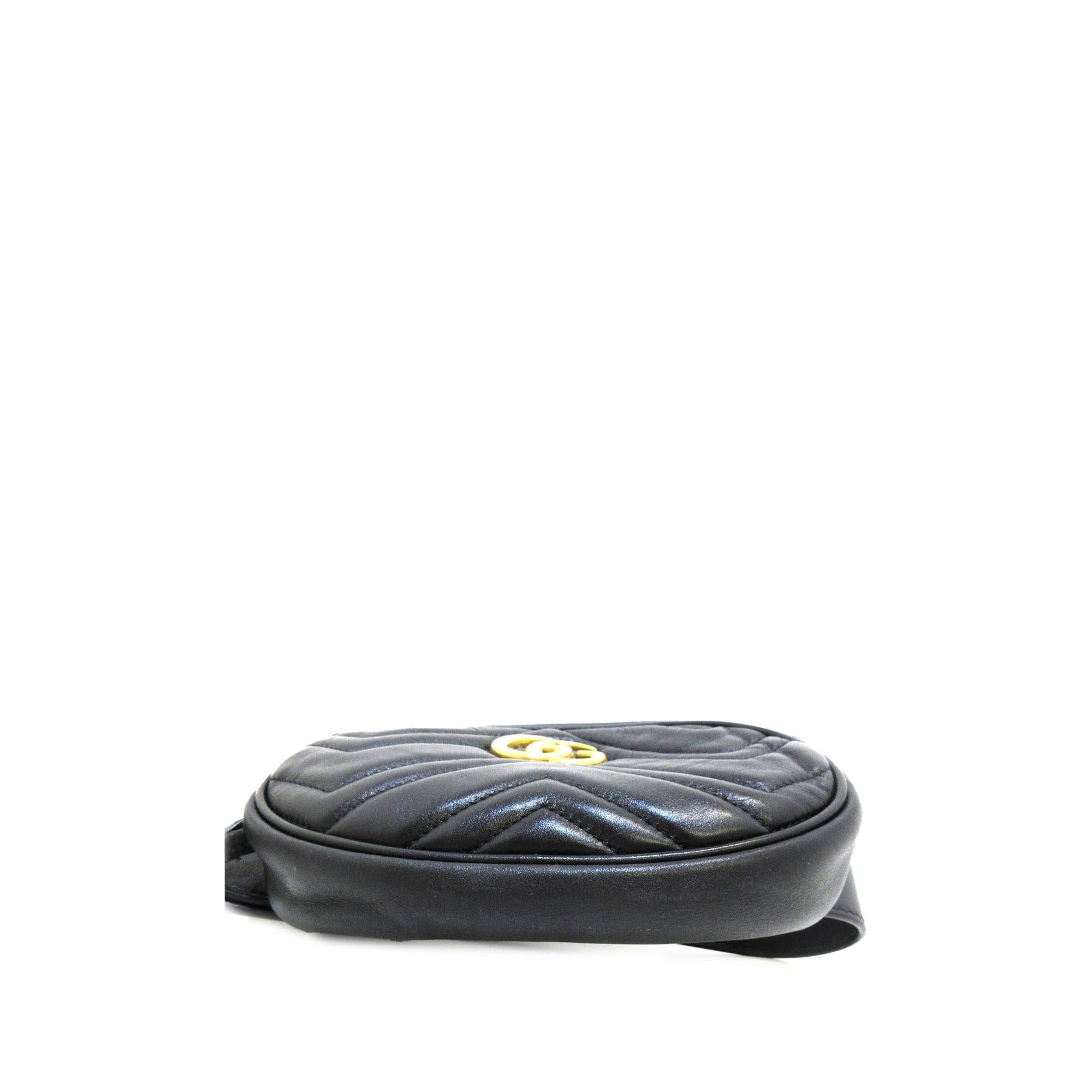 Gucci GG Marmont Matelasse Belt Bag (SHG-0Msi7J)