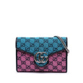 Gucci GG Marmont Matelasse Diagonal Canvas Chain Wallet
