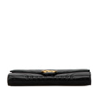 Gucci GG Marmont Matelasse Flap Leather Clutch (SHG-WIIc7g)