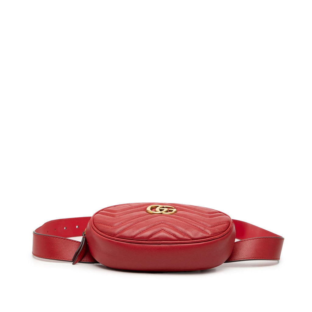 Gucci GG Marmont Matelasse Leather Belt Bag