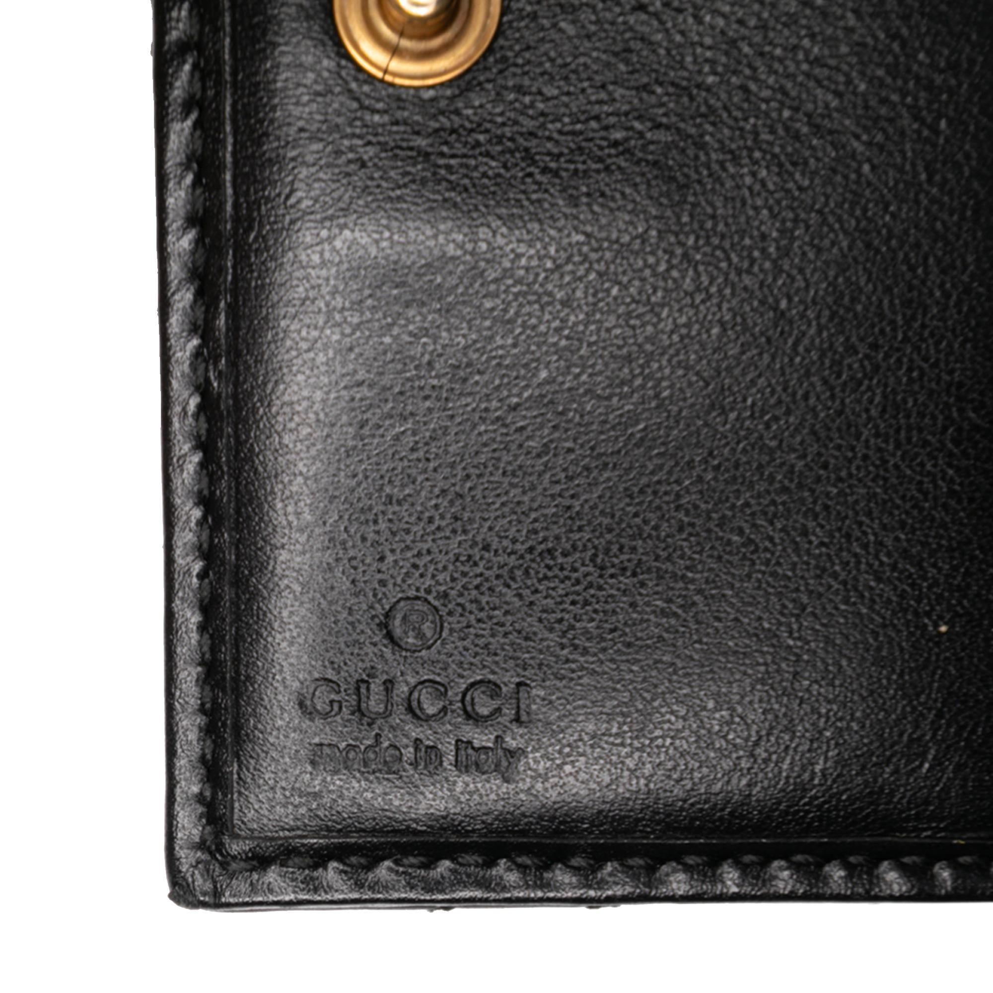 Gucci GG Marmont Matelasse Leather Card Holder
