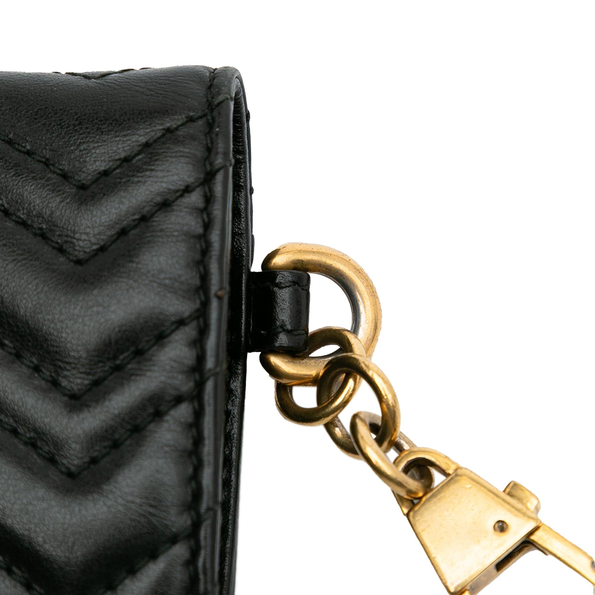Gucci GG Marmont Matelasse Leather Card Holder