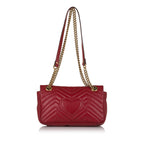 Gucci GG Marmont Matelasse Leather Crossbody Bag (SHG-33109)