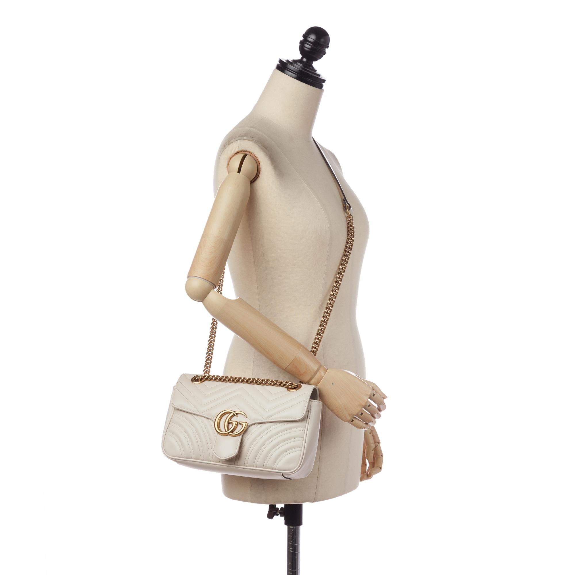 Gucci GG Marmont Matelasse Leather Crossbody Bag (SHG-33434)
