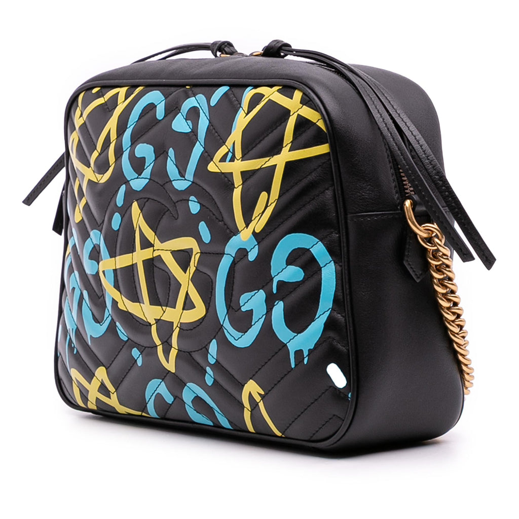 Gucci GG Marmont Matelasse Leather Gucci Ghost Crossbody
