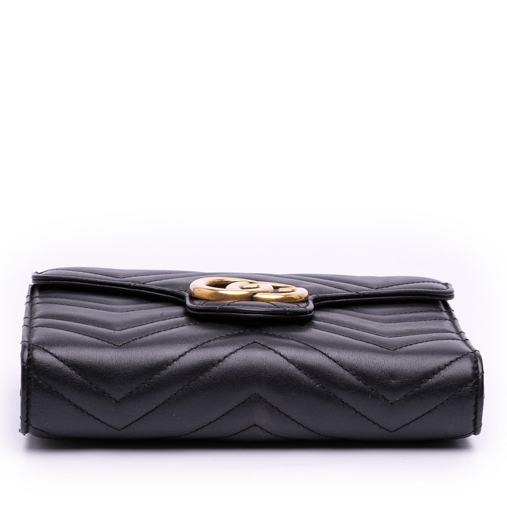 Gucci GG Marmont Matelasse Leather Wallet On Chain