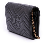 Gucci GG Marmont Matelasse Leather Wallet On Chain
