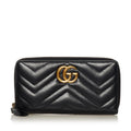 Gucci GG Marmont Matelasse Leather Zip Around Wallet (SHG-34290)