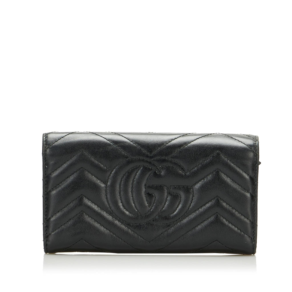 Gucci GG Marmont Matelasse Long Wallet (SHG-HSwh8O)