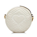 Gucci GG Marmont Matelasse Round Crossbody Bag (SHG-Jjk62x)