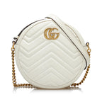 Gucci GG Marmont Matelasse Round Crossbody Bag (SHG-Jjk62x)