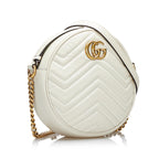 Gucci GG Marmont Matelasse Round Crossbody Bag (SHG-Jjk62x)