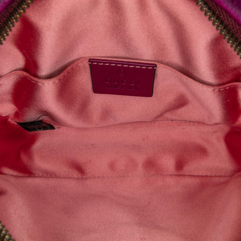 Gucci GG Marmont Matelasse Velvet Belt Bag (SHG-TuAZoh)