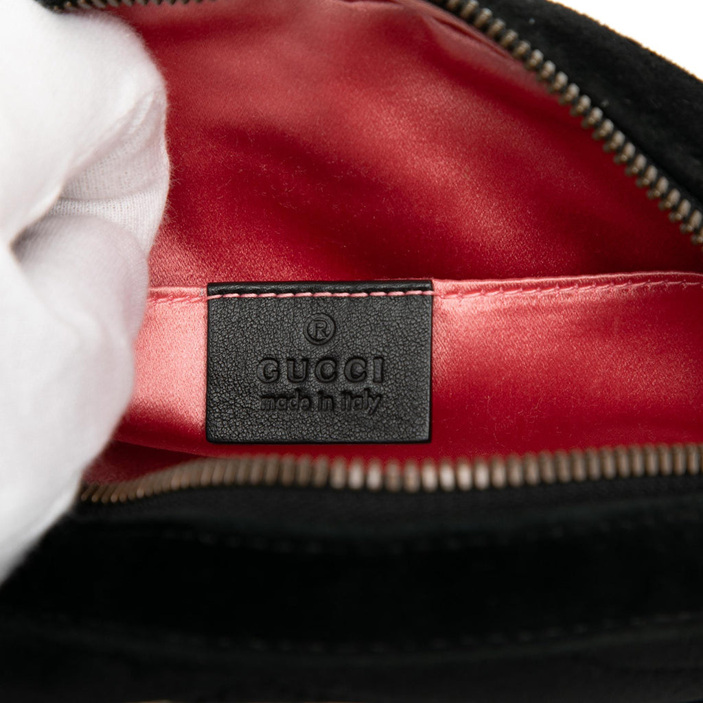 Gucci GG Marmont Matelasse Velvet Belt Bag