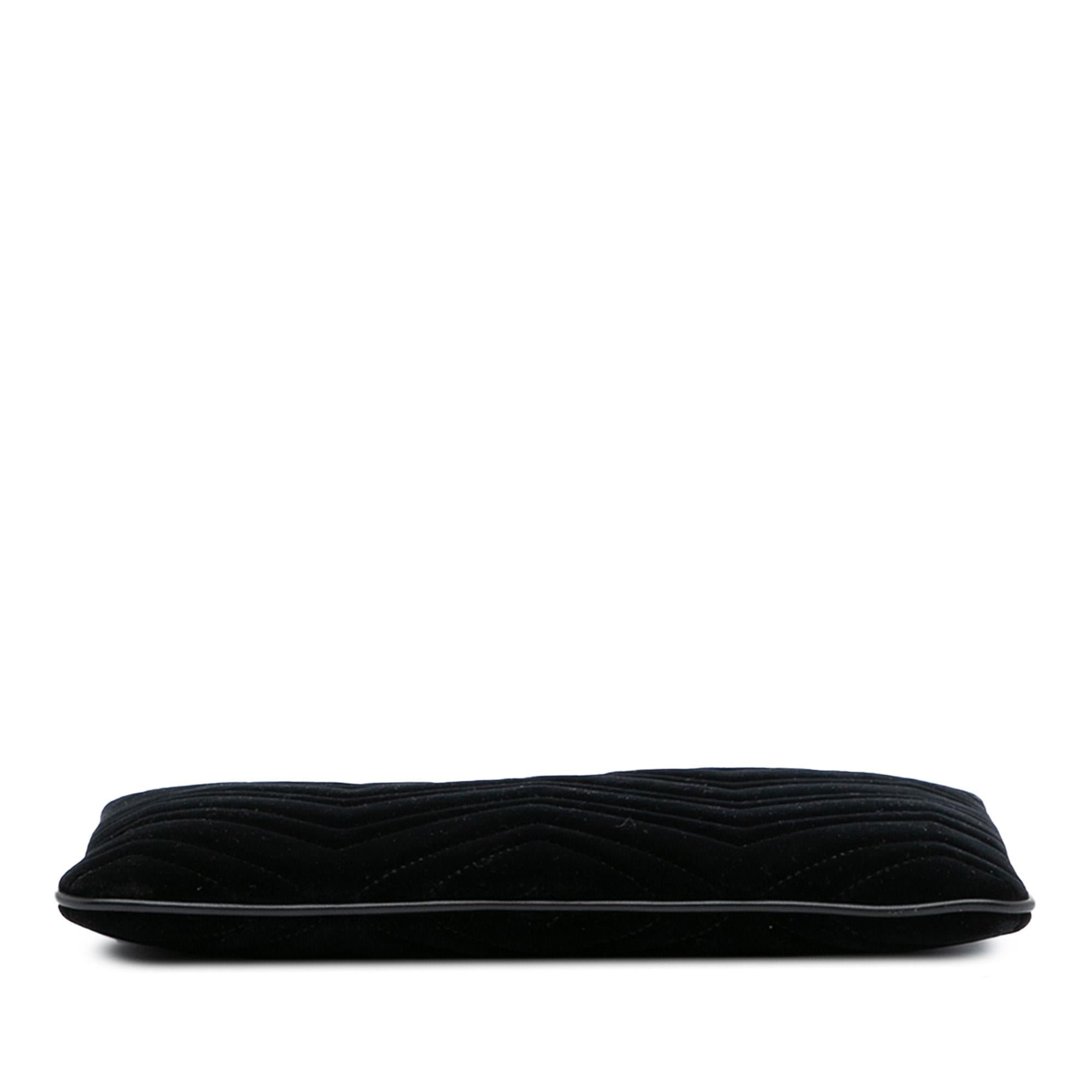 Gucci GG Marmont Matelasse Velvet Clutch