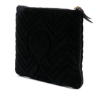 Gucci GG Marmont Matelasse Velvet Clutch