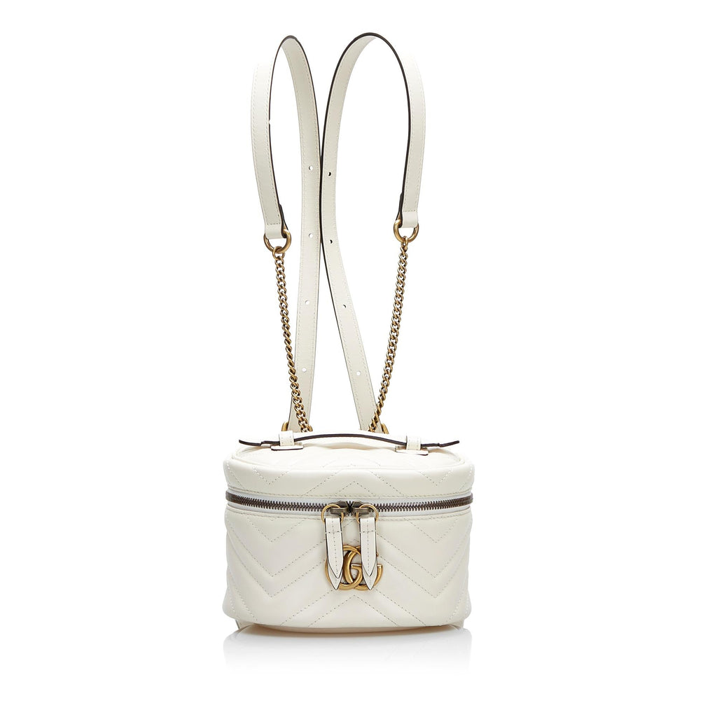 Gucci GG Marmont Round Backpack (SHG-SMFnDc)