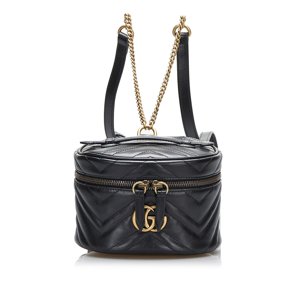 Gucci GG Marmont Round Backpack (SHG-EZMQ5g)