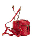 Gucci GG Marmont Round Matelasse Leather Backpack