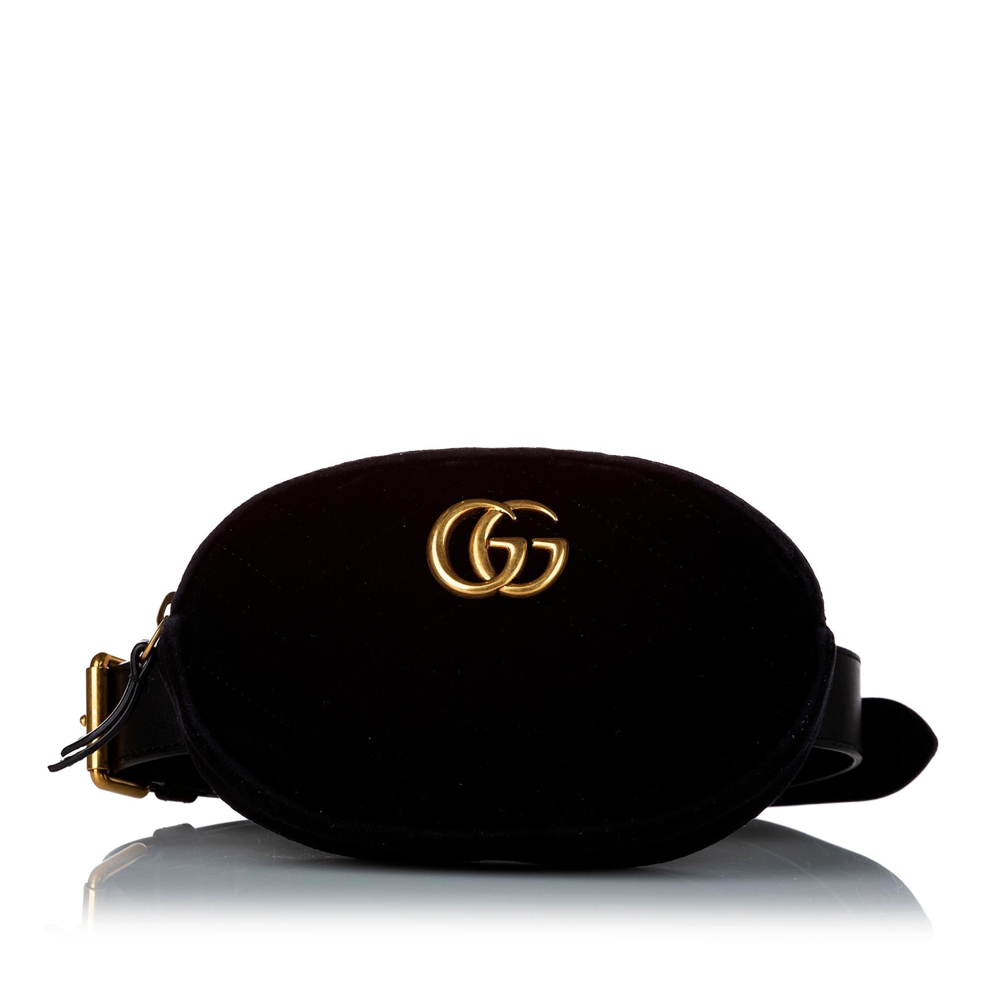 Gucci GG Marmont Velvet Belt Bag (SHG-30108)
