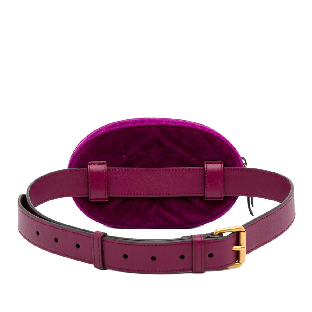 Gucci GG Marmont Velvet Belt Bag (SHG-dSDIGz)