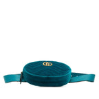 Gucci GG Marmont Velvet Matelasse Belt Bag
